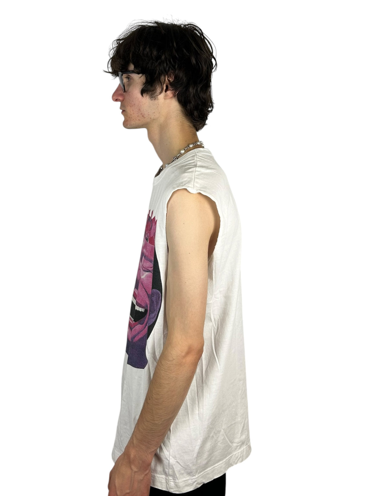 2021SS Comme des Garçons x Yue Minjun Laughing Face Tank (F)