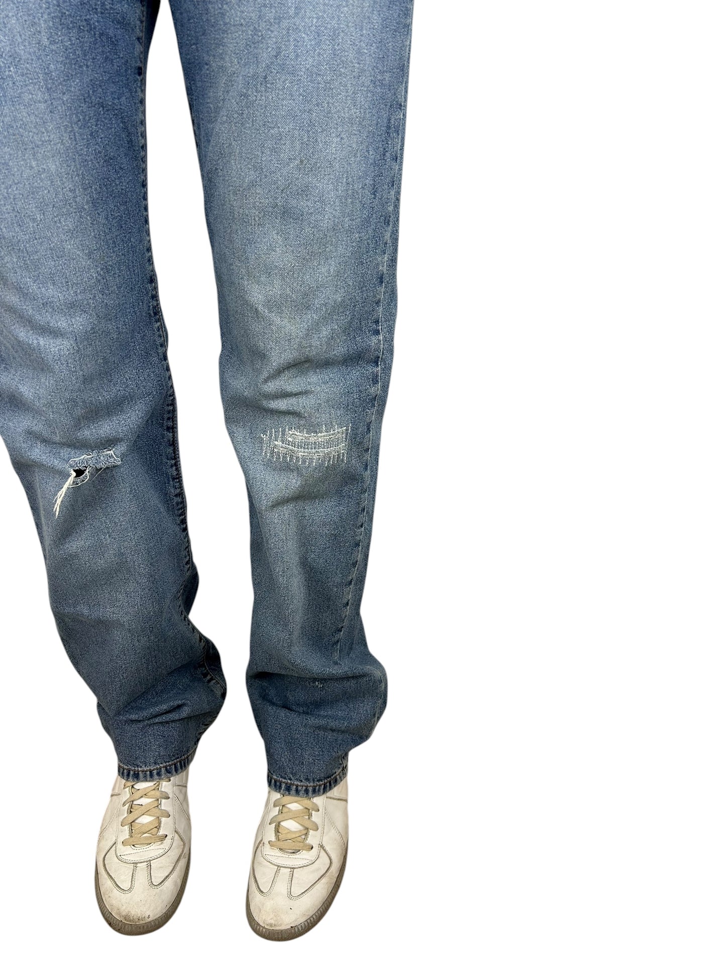 Dolce & Gabbana Distressed and Faded Blue Denim (29x33)