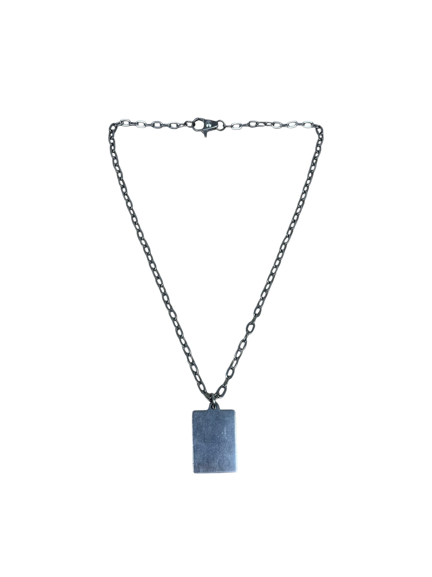 Dolce & Gabbana Silver “Unclassifiable” Dog-tag Necklace