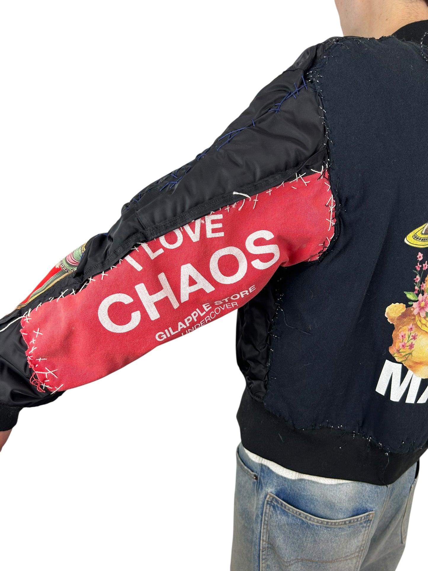 Undercover “Frankenstein” Spliced Tee Graphic MA-1 Bomber (L)