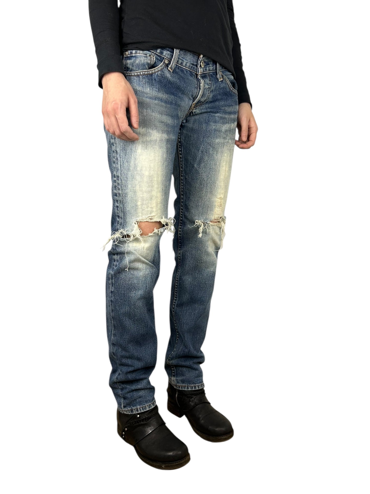 Levi’s Japan Exclusive Sample Knee Blowout Faded Denim (33x31.5)