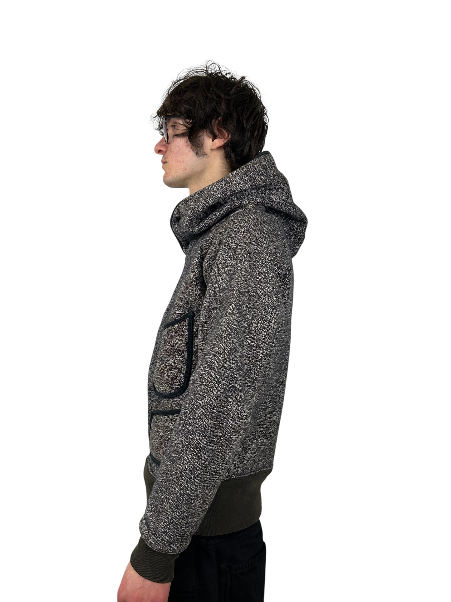 Kapital Loopback Knit CottonBlend Pullover Hoodie (M)