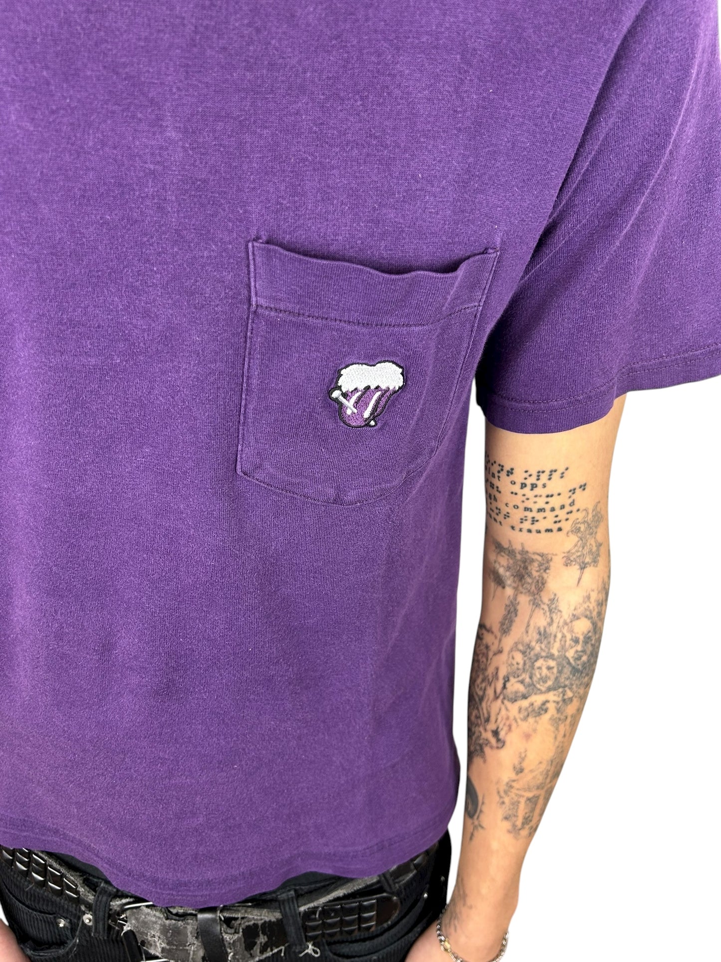 2003AW Number (N)ine Purple Rolling Stones T-Shirt (M)