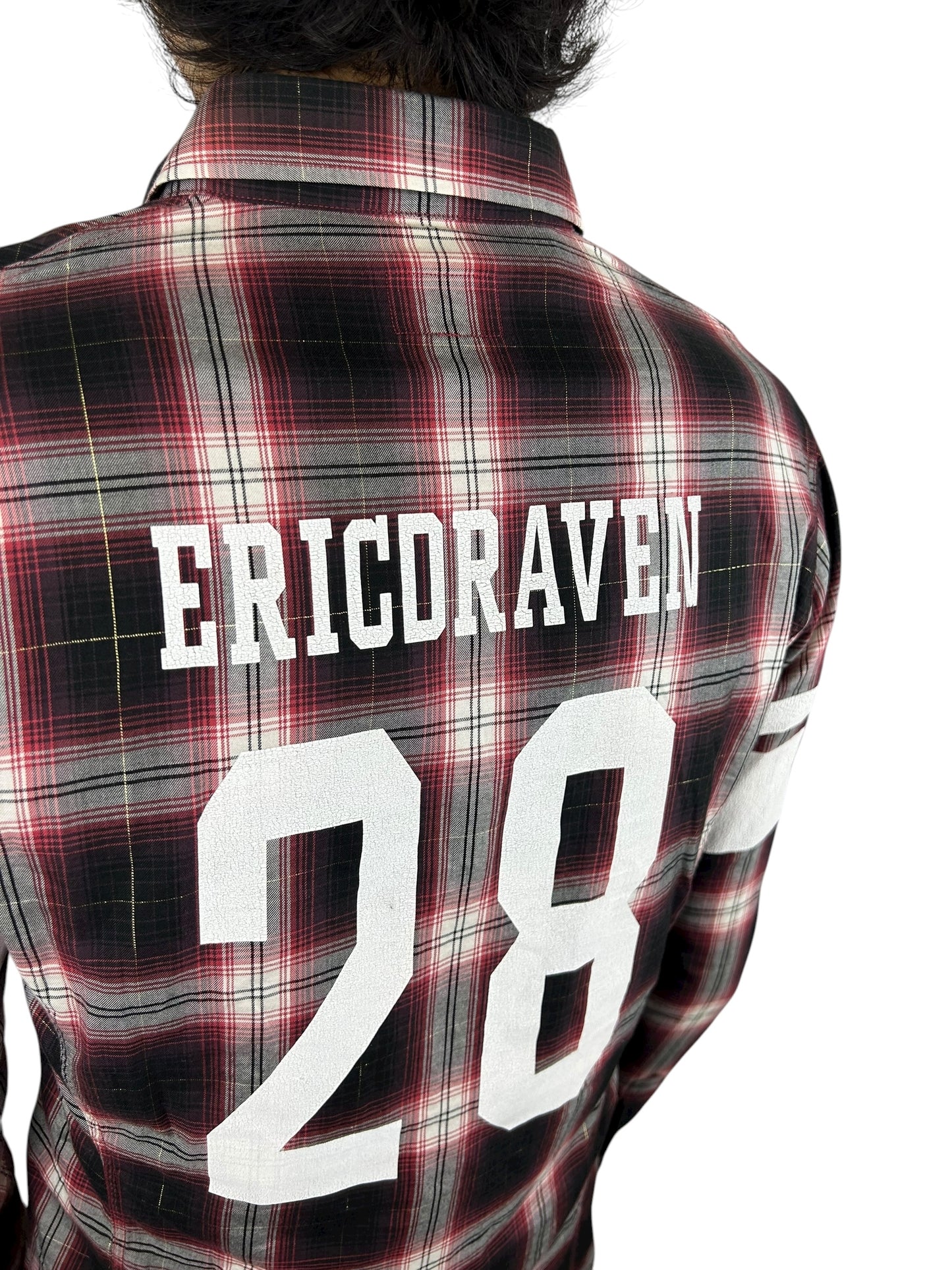 2000s PPFM Gold Thread / Painted Sleeve “The Crow” Flannel (L)