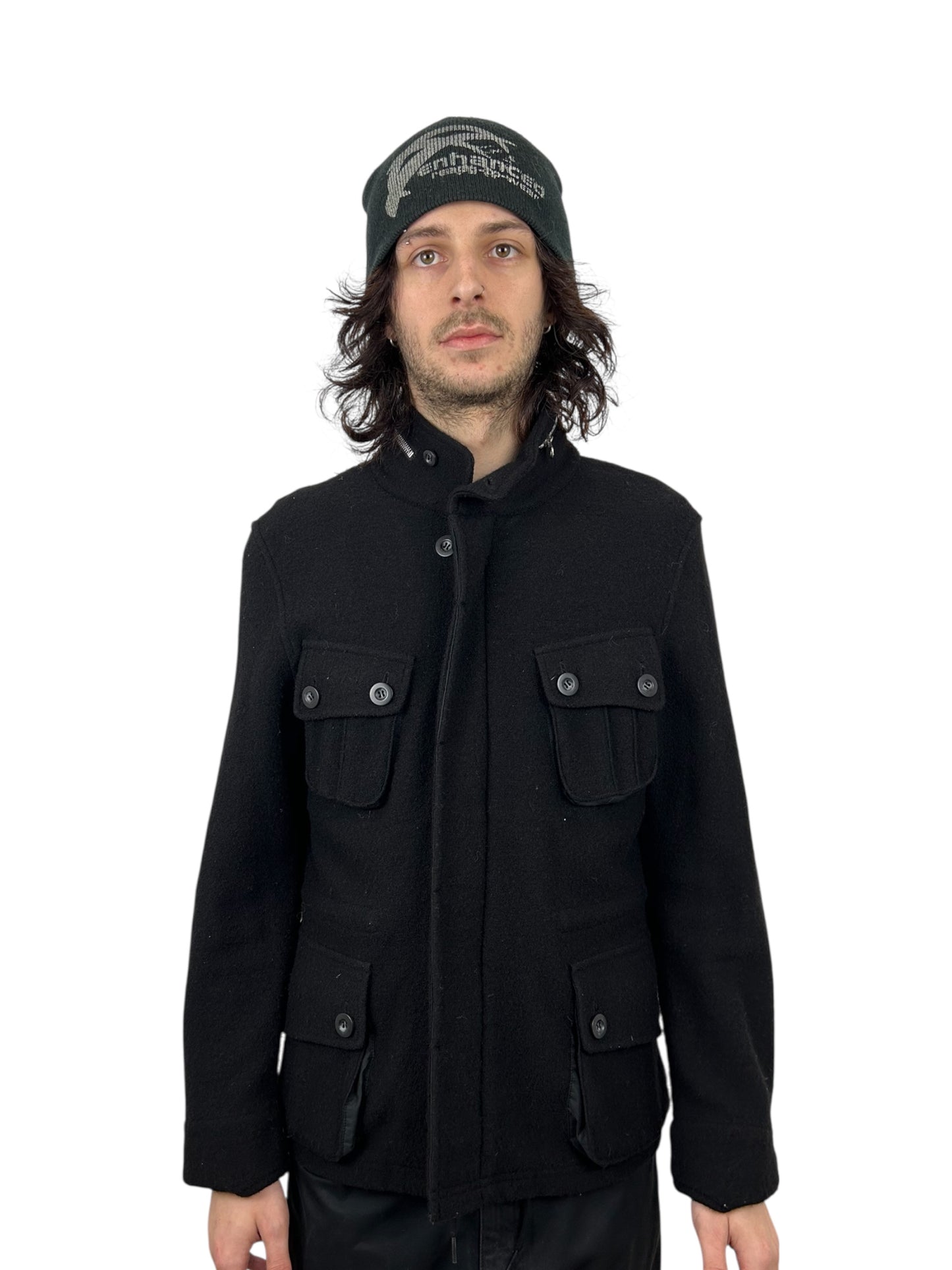 2000s PPFM Military Wool Cargo Jacket (M)