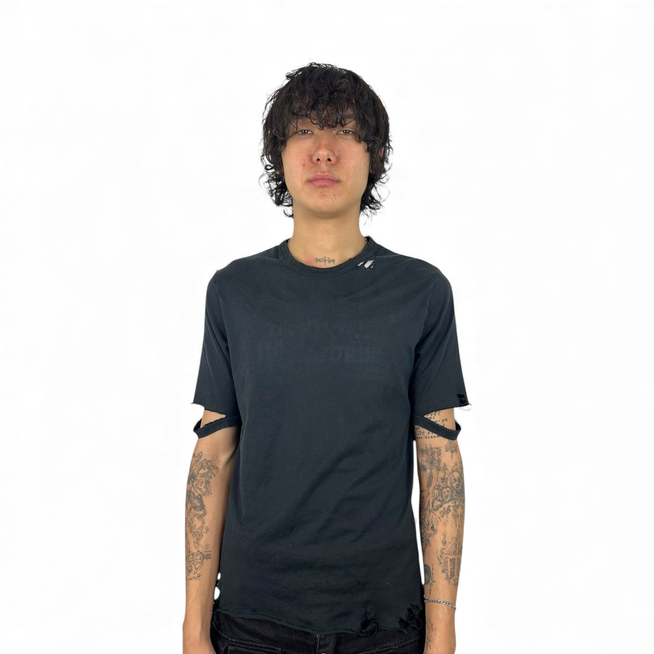 2007SS Undercover Distressed “Unknown Pleasures” Joy Division Graphic T-shirt (L)