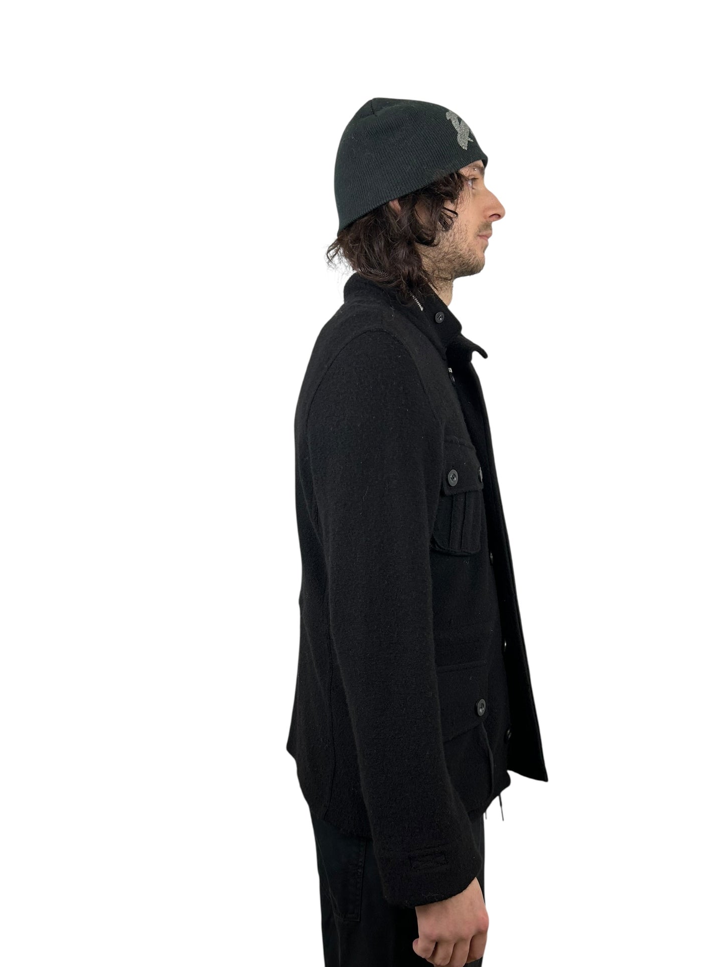 2000s PPFM Military Wool Cargo Jacket (M)