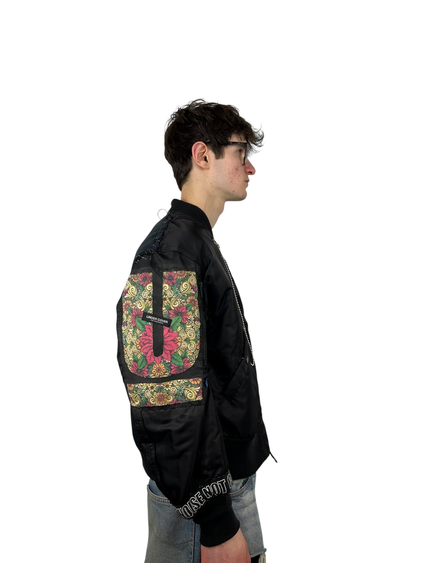 Undercover “Frankenstein” Spliced Tee Graphic MA-1 Bomber (L)
