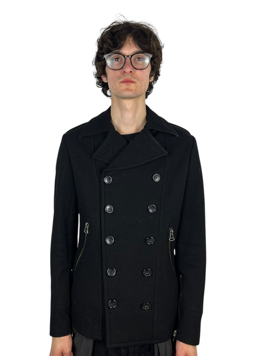 Maniac Works Platinum double-breasted wool peacoat (M)