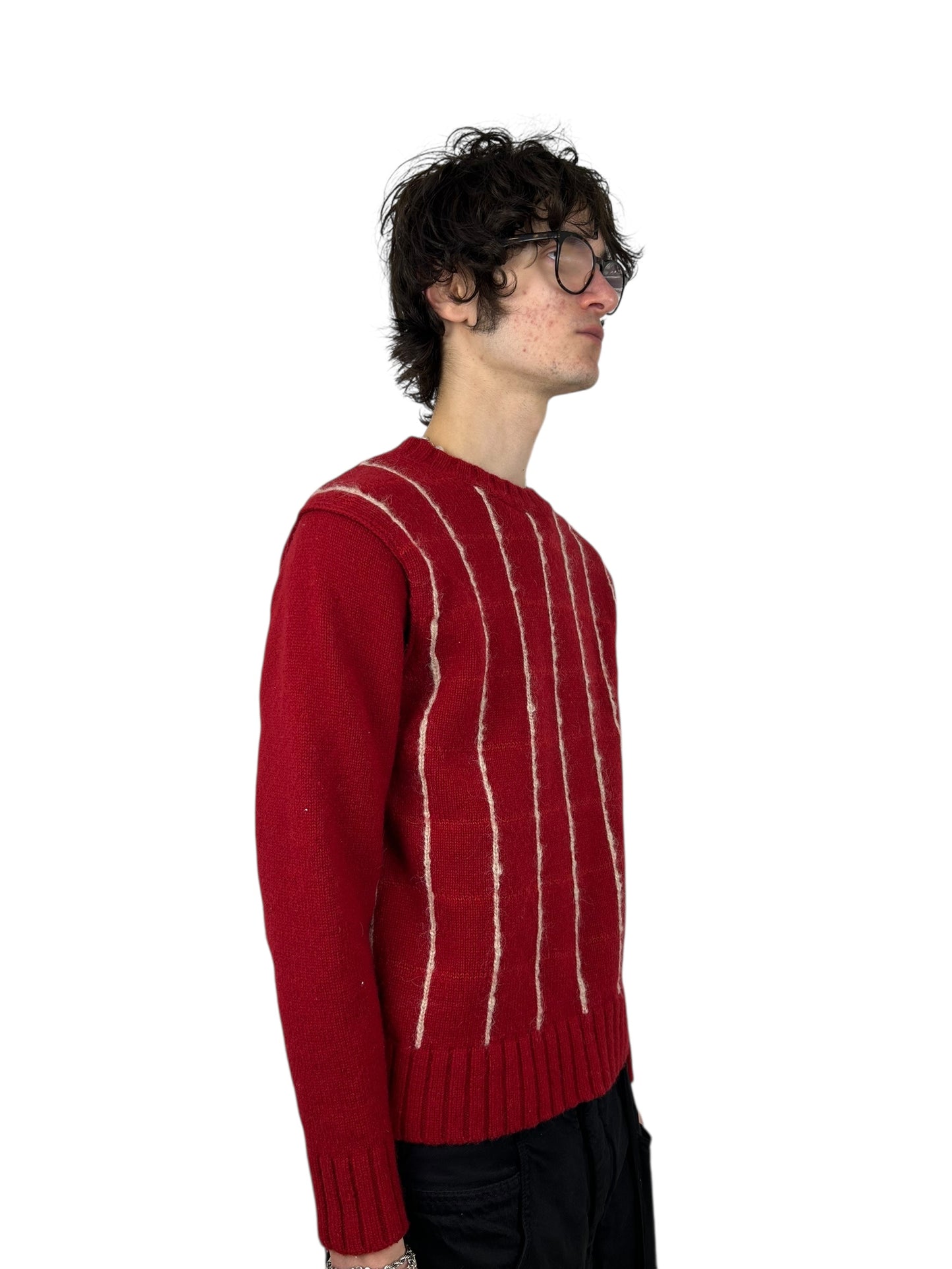 A.A.R Yohji Yamamoto Mixed-Yarn Wool Knit Sweater (M)