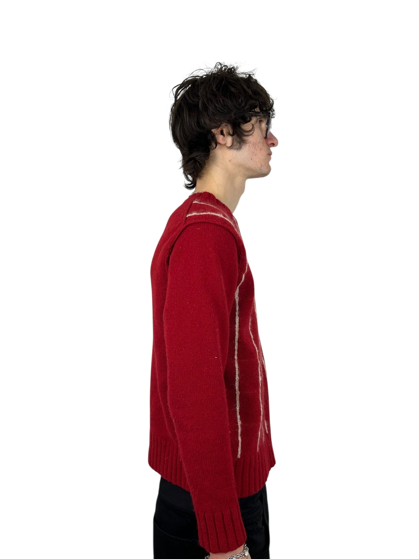 A.A.R Yohji Yamamoto Mixed-Yarn Wool Knit Sweater (M)