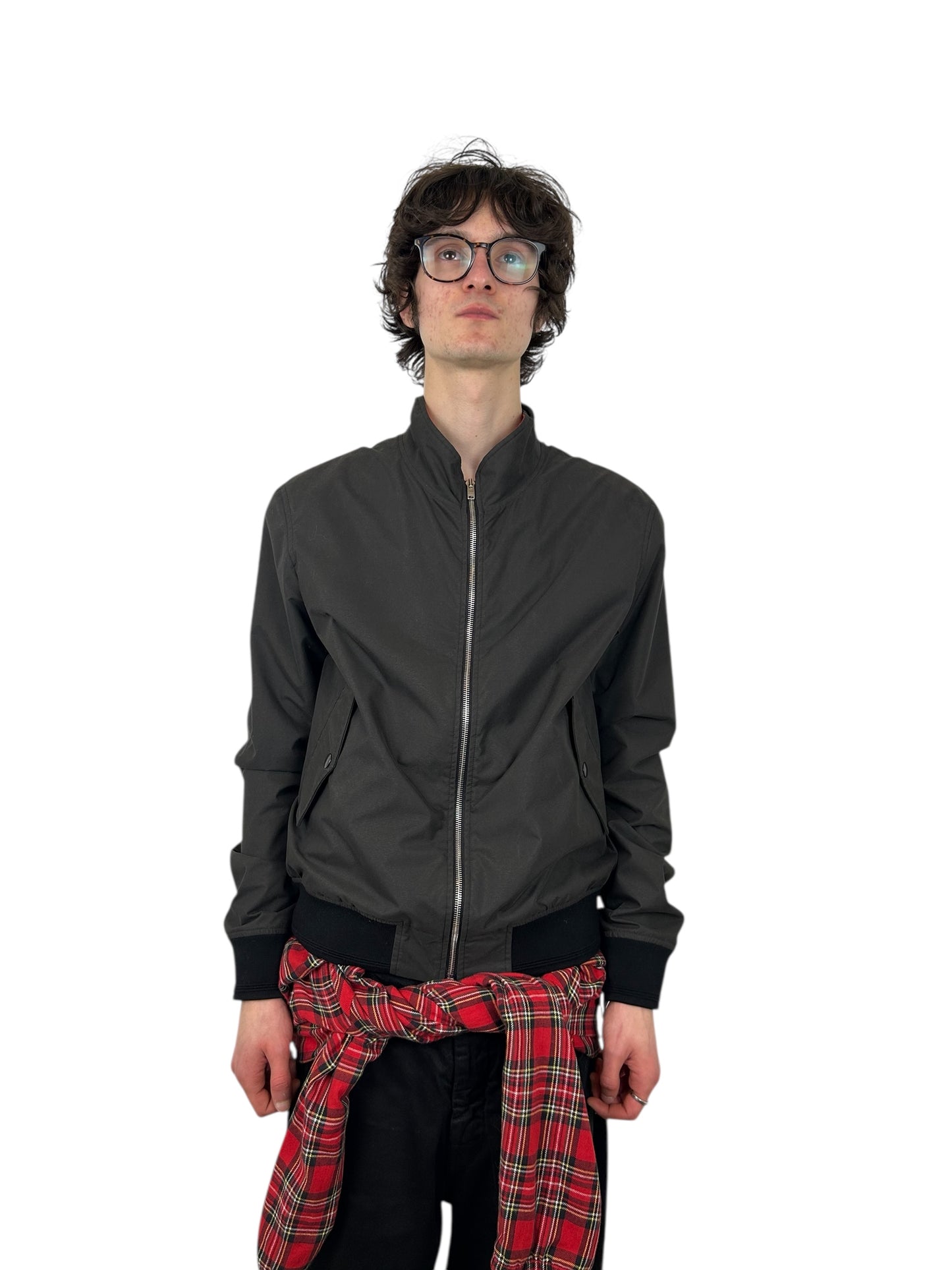 2018AW Runway Y/Project Tartan Tie Bomber Jacket (L)