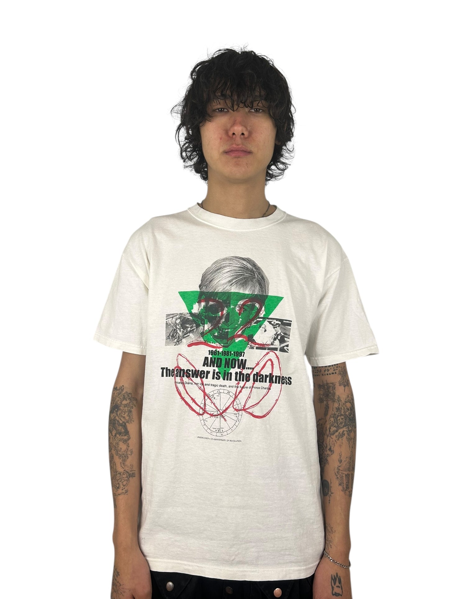 1998SS Undercover “The Answer Is in the Darkness” Princess Diana Graphic T-Shirt