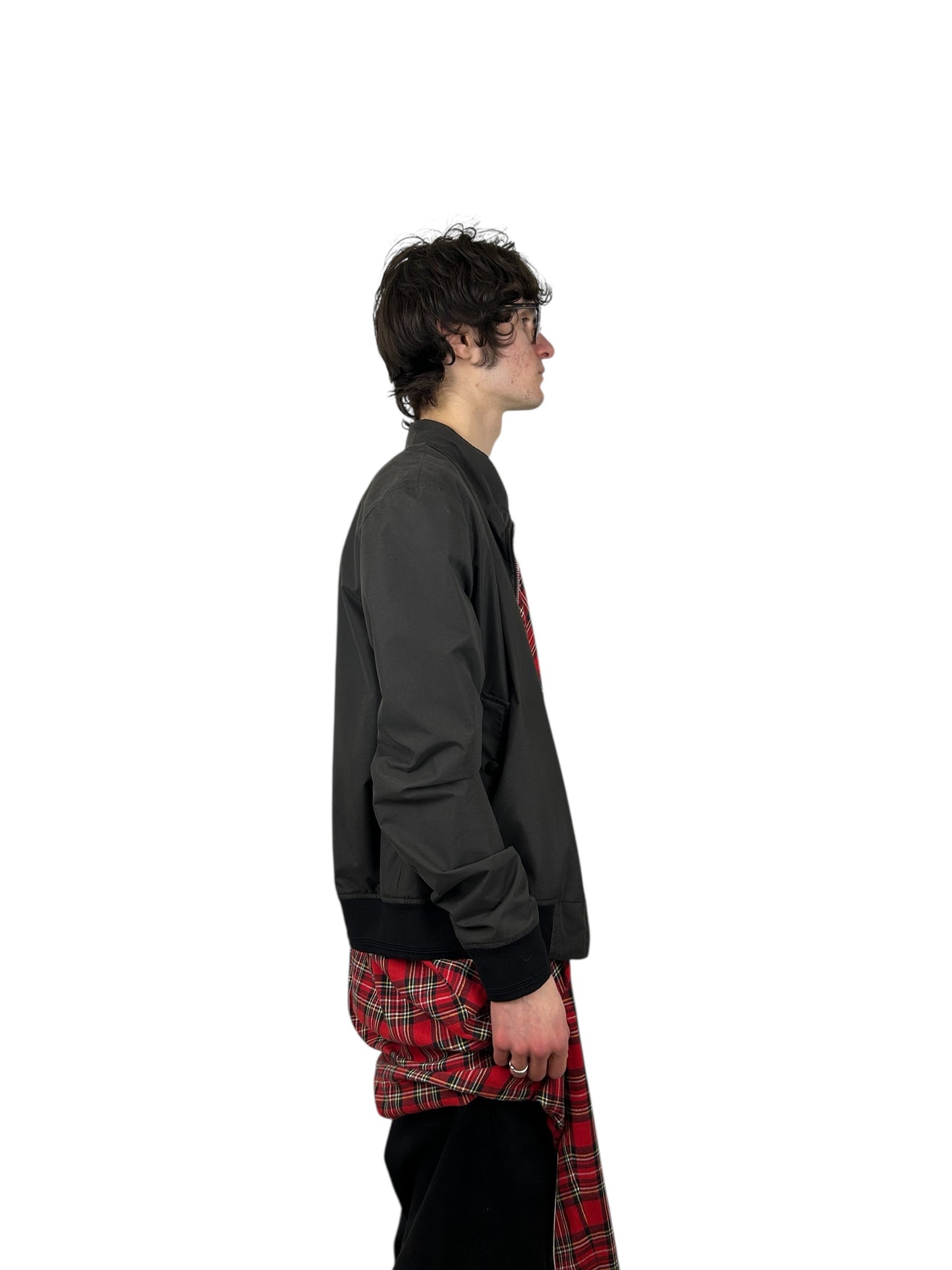 2018AW Runway Y/Project Tartan Tie Bomber Jacket (L)