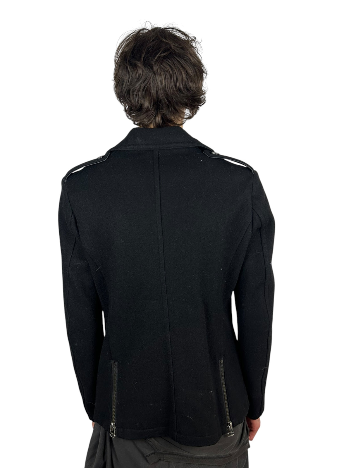 Maniac Works Platinum double-breasted wool peacoat (M)