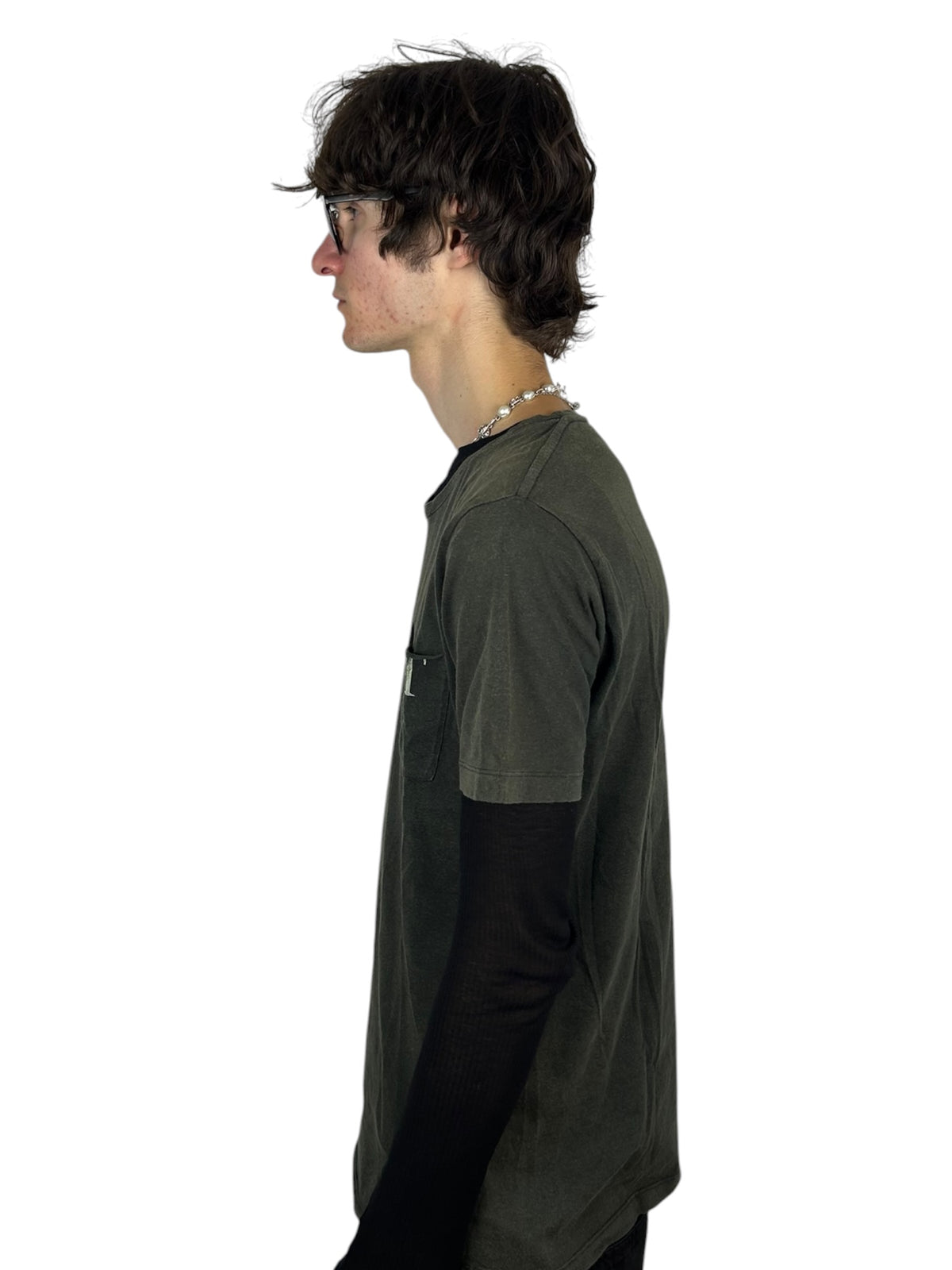 2000s Johnbull "BOTANIST" Graphic Pocket T-Shirt (M)