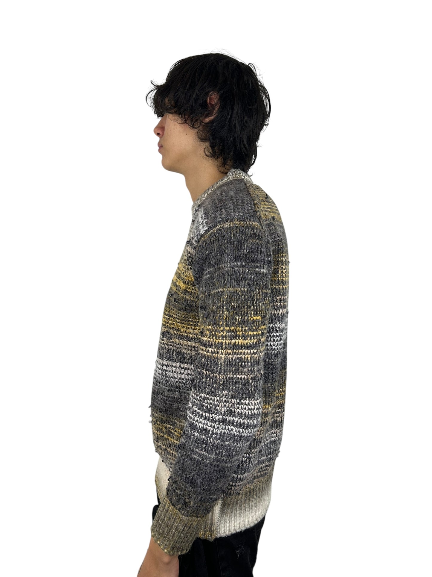 Number (N)ine Gradient Distressed Knit Sweater (L)
