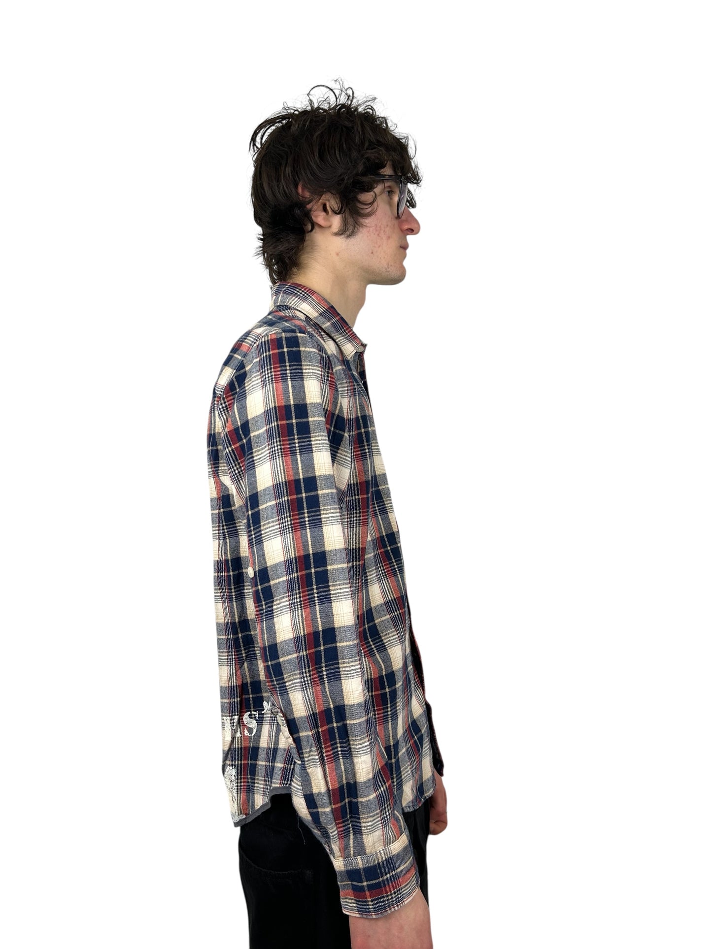 2000s PPFM “Wustenfuchs 1944” WWII Tartan Check Flannel (L)