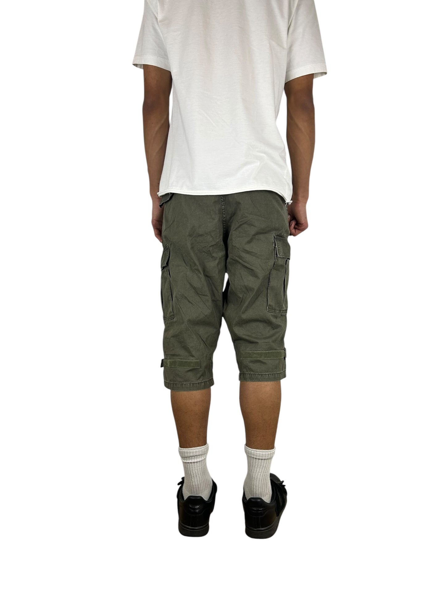 Johnbull Asymmetrical Zipper Military Cargo Shorts (32in)