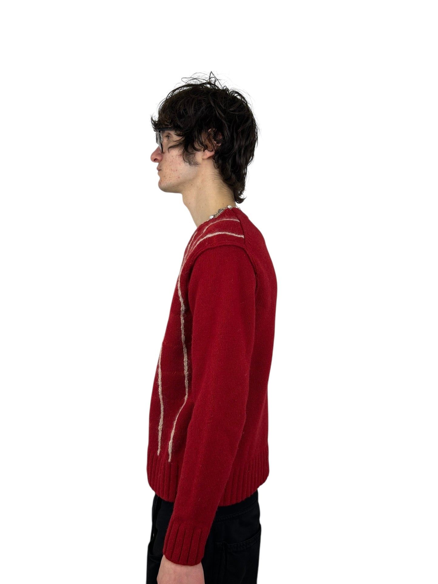 A.A.R Yohji Yamamoto Mixed-Yarn Wool Knit Sweater (M)