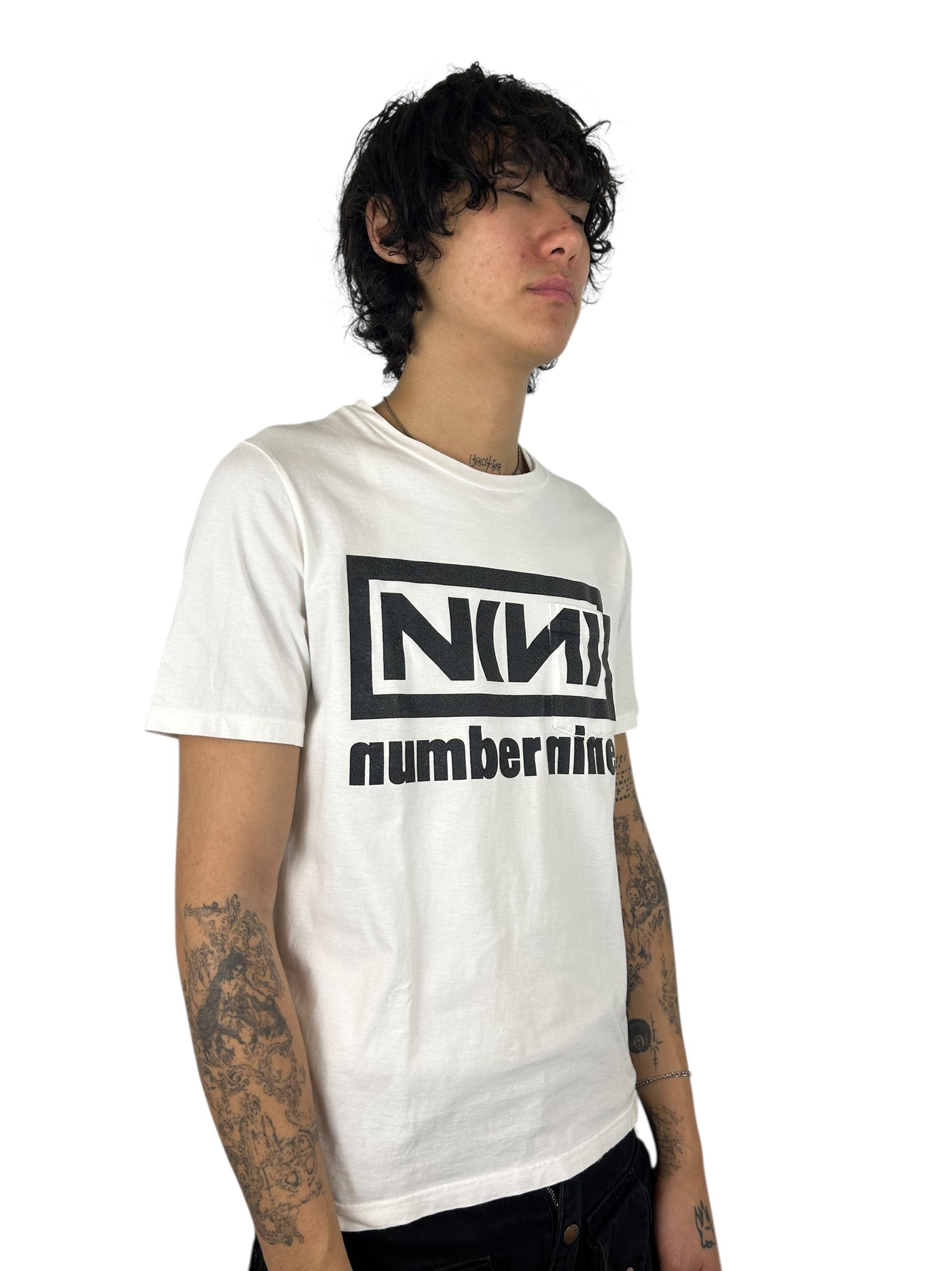 Number (N)ine “Nine Inch Nails”Logo Graphic Pocket T-shirt (L)