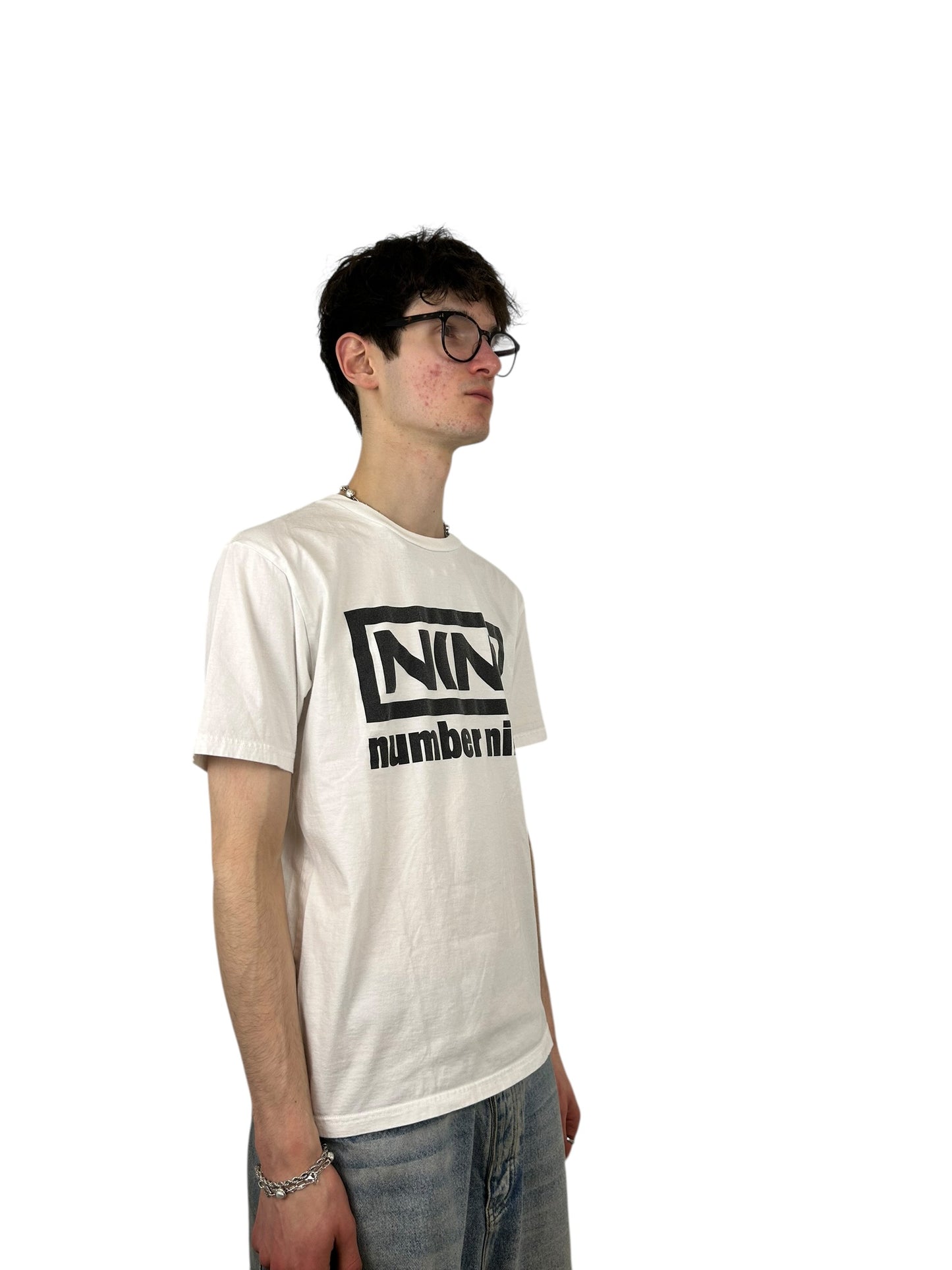 Number (N)ine Nine Inch Nails Graphic Logo T-shirt (L)
