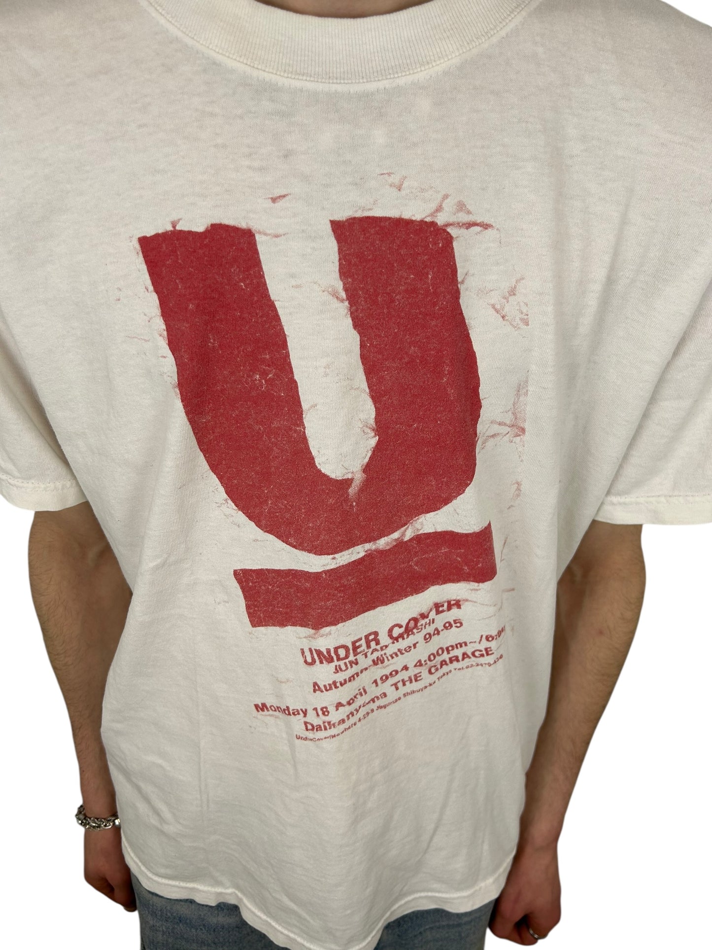 AW1994 Undercover 1st Show “The Garage” U-Logo T-Shirt (L)