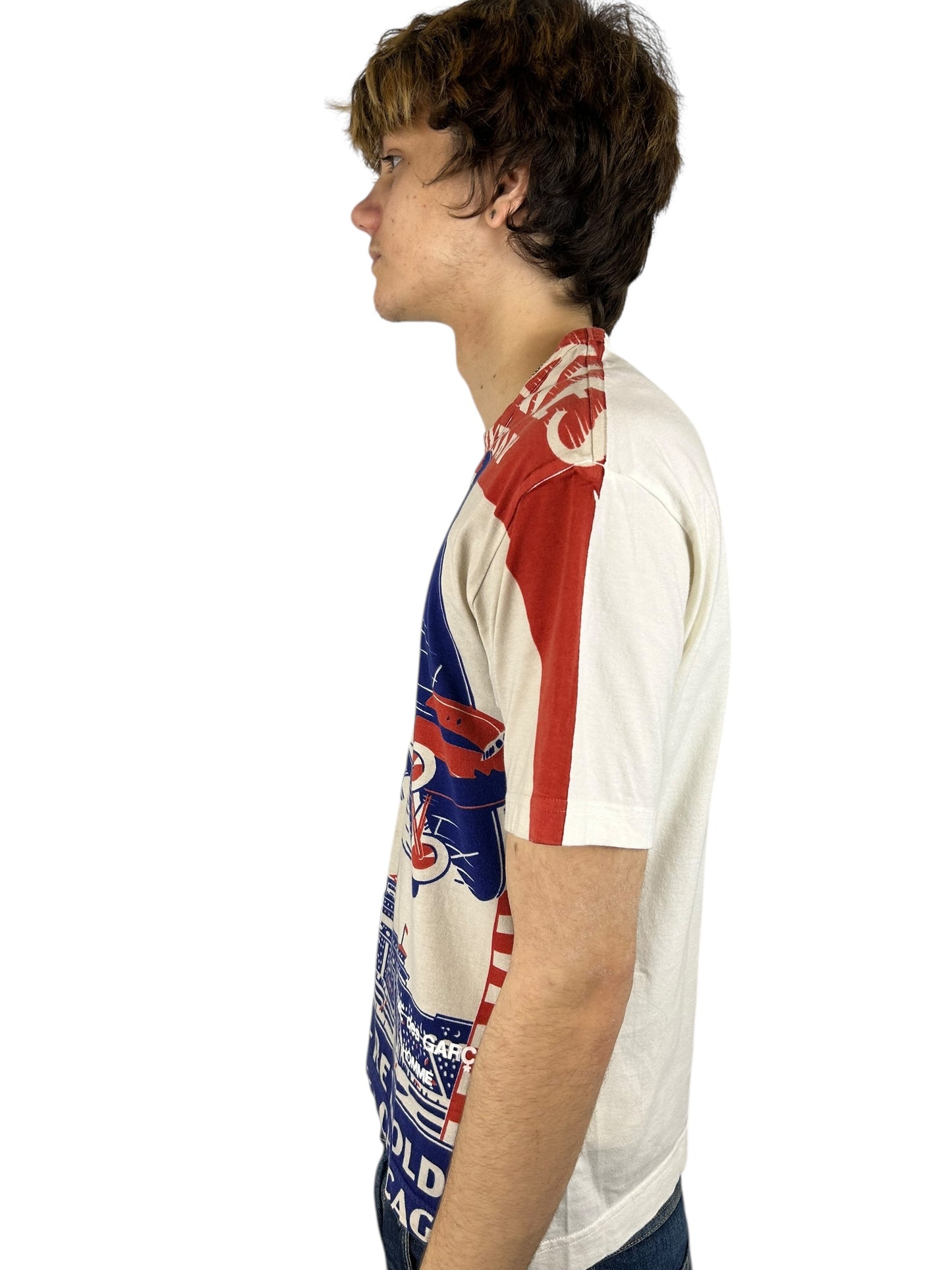 2003AD Comme des Garçons Homme “Anniversary Air Races" All Over Print T-Shirt (M)