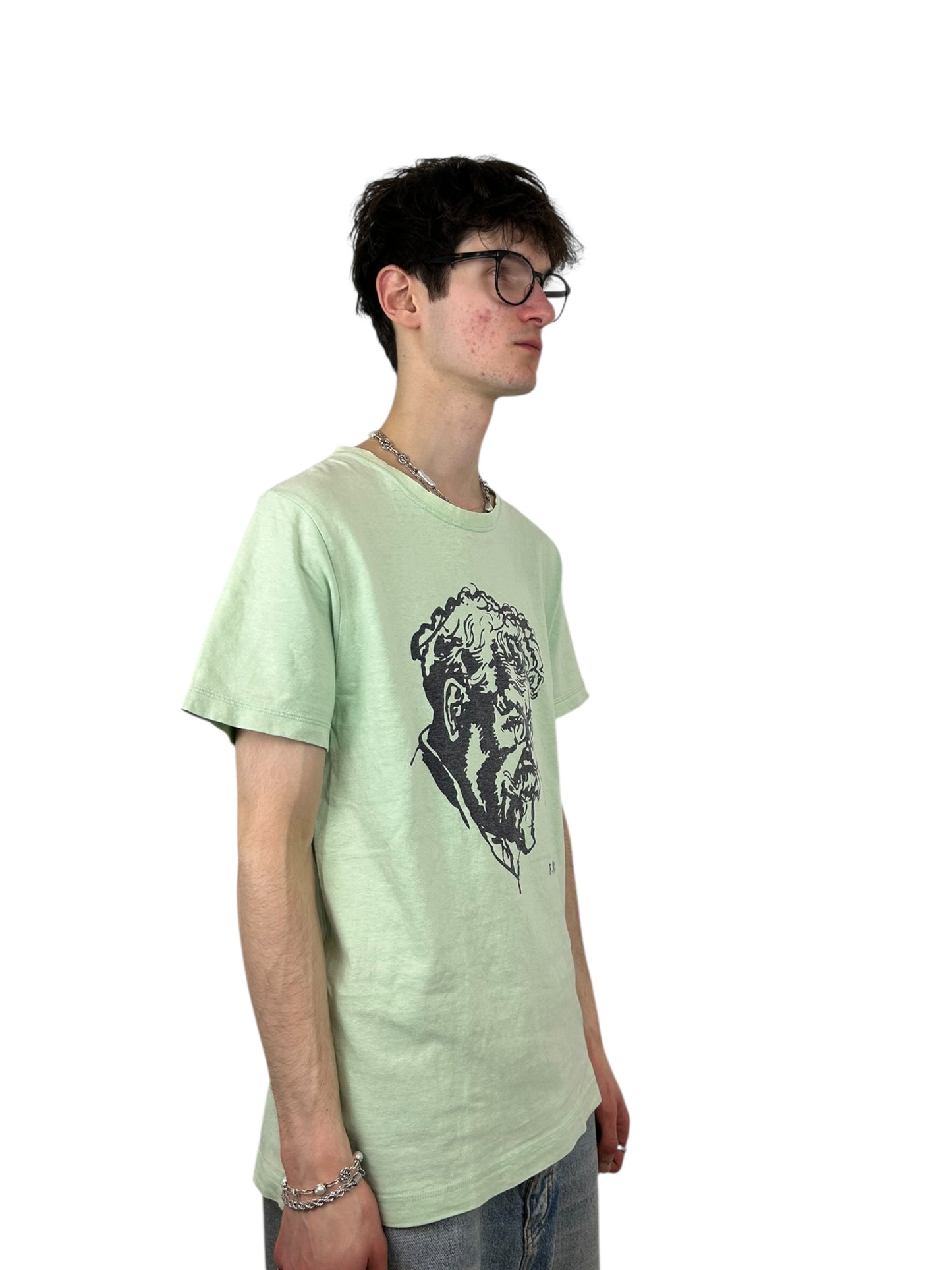 2003AW Undercover “Paperdoll” Rudolph Rocker Portait Graphic T-shirt (M)