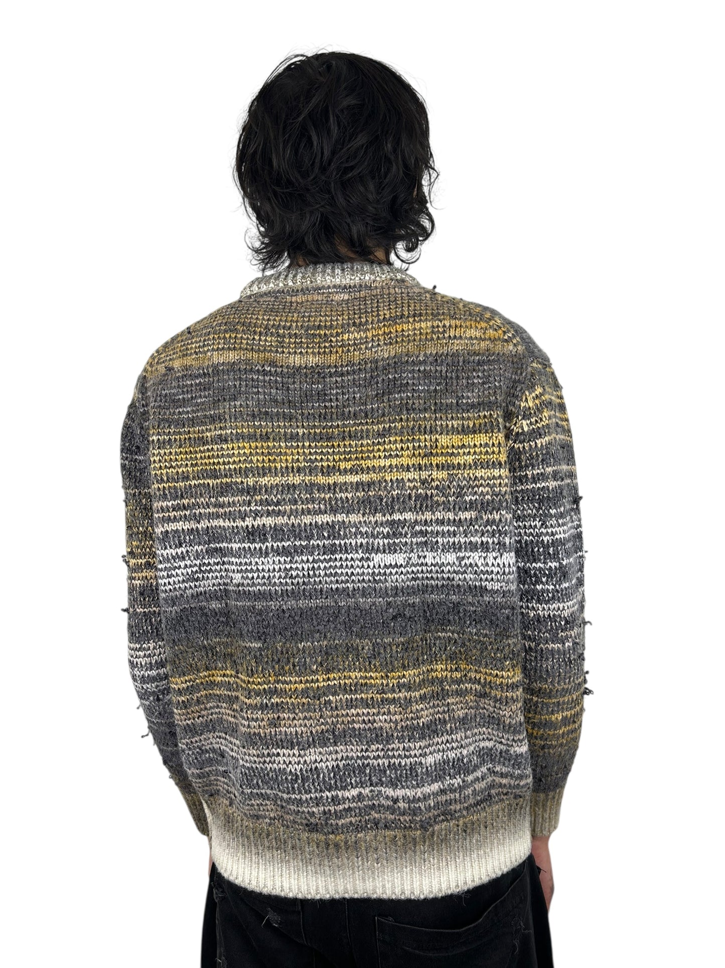 Number (N)ine Gradient Distressed Knit Sweater (L)