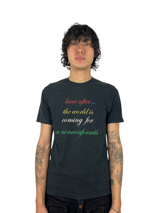 2004SS Undercover x CDG “Here After… The World is Coming For a Non Conformist” Graphic T-shirt (M)