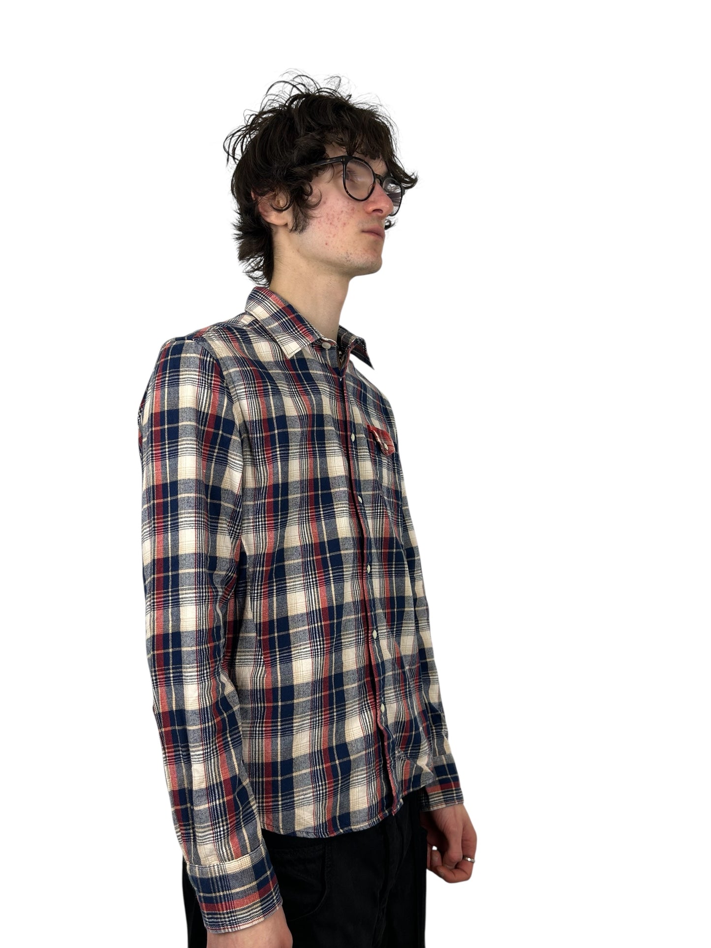 2000s PPFM “Wustenfuchs 1944” WWII Tartan Check Flannel (L)