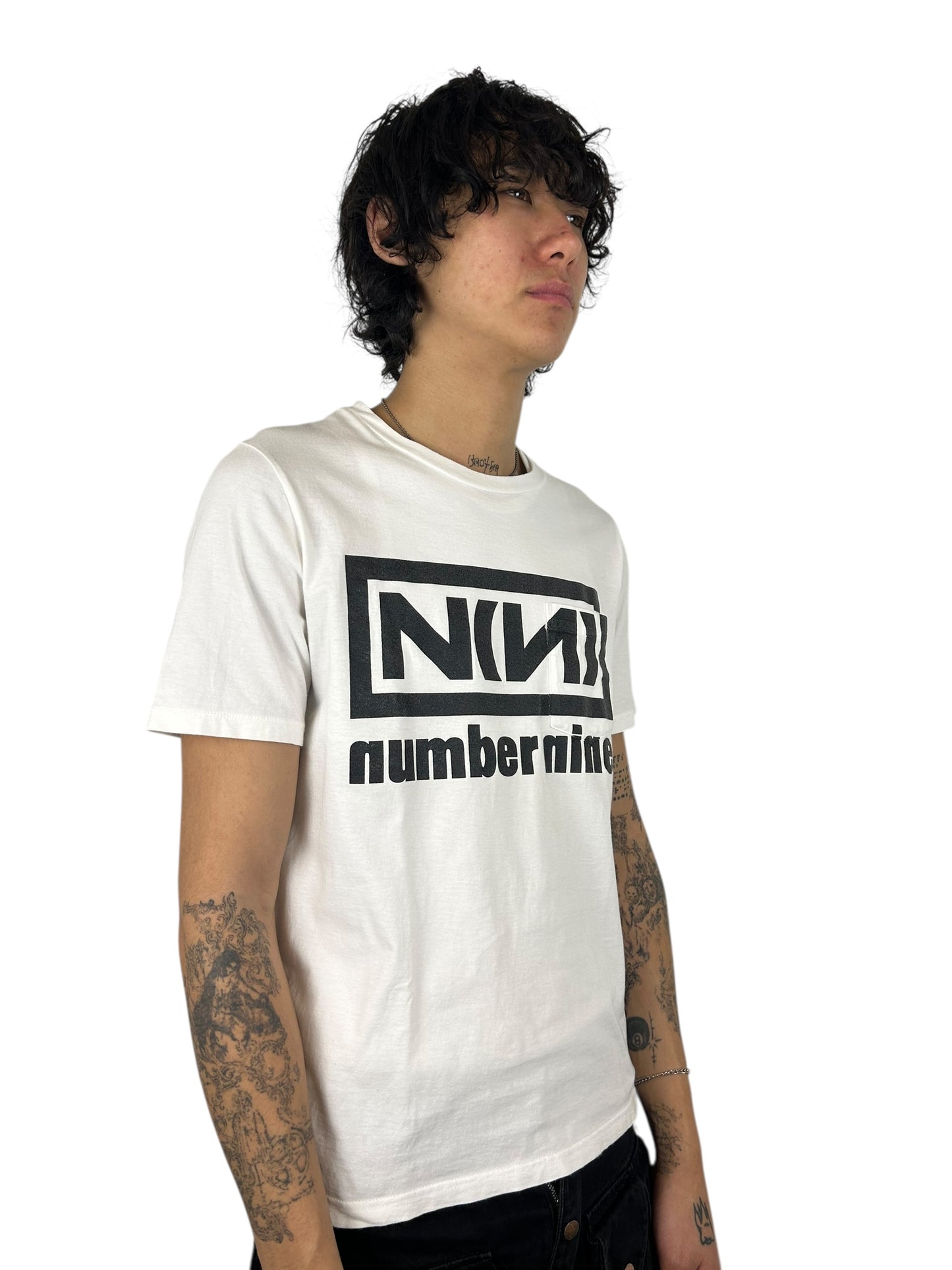 Number (N)ine “Nine Inch Nails”Logo Graphic Pocket T-shirt (L)