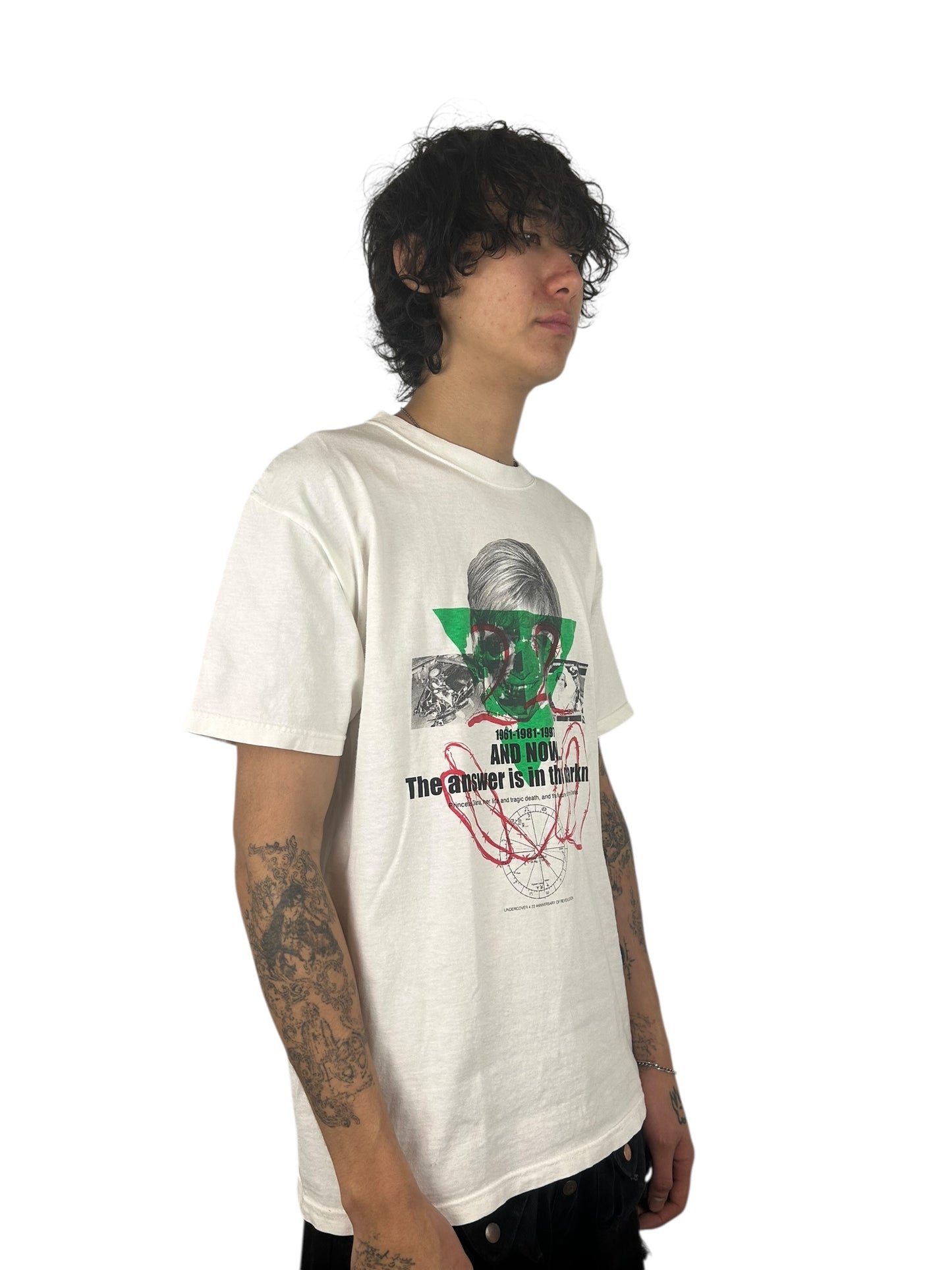 1998SS Undercover “The Answer Is in the Darkness” Princess Diana Graphic T-Shirt