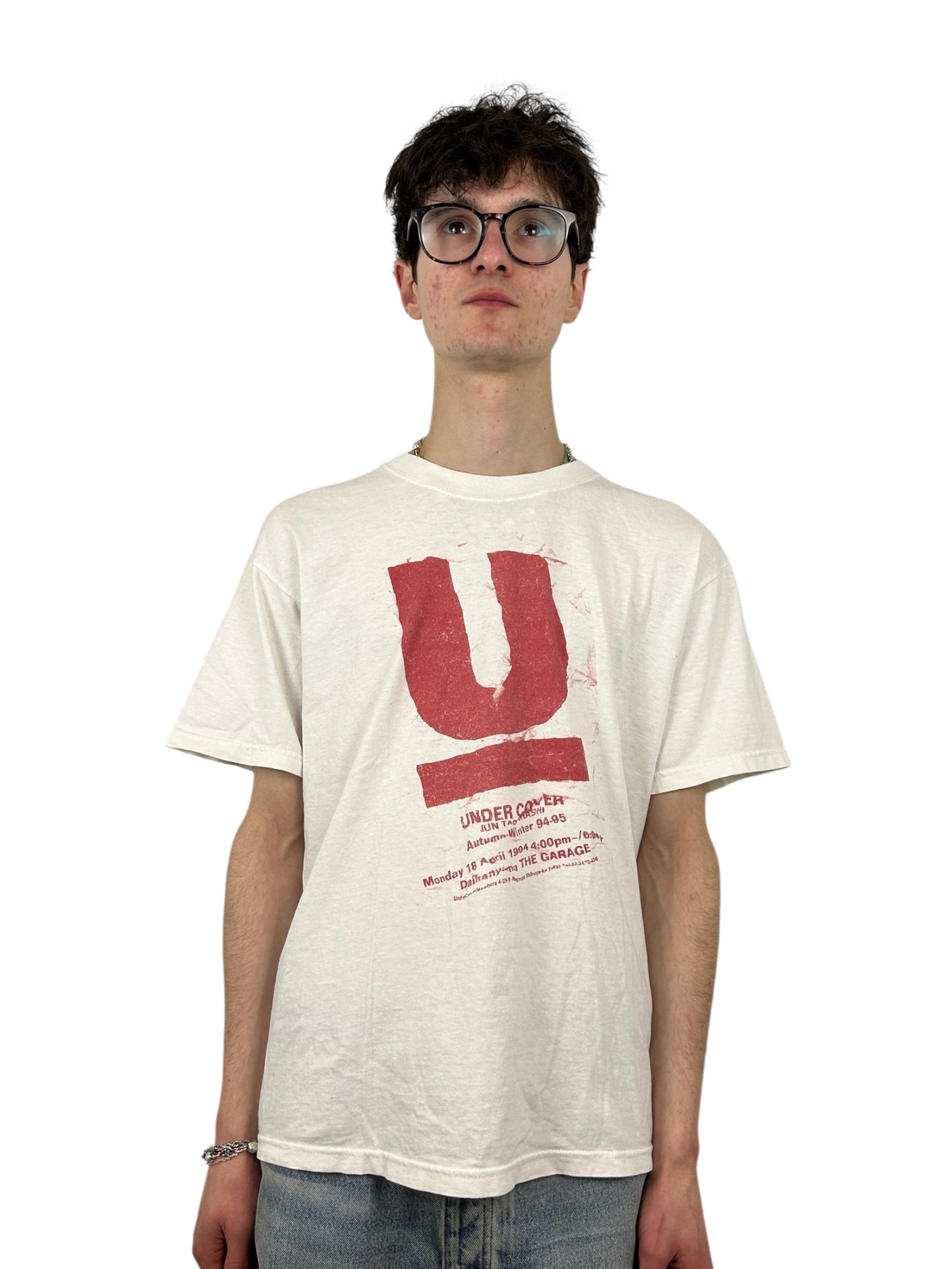 AW1994 Undercover 1st Show “The Garage” U-Logo T-Shirt (L)