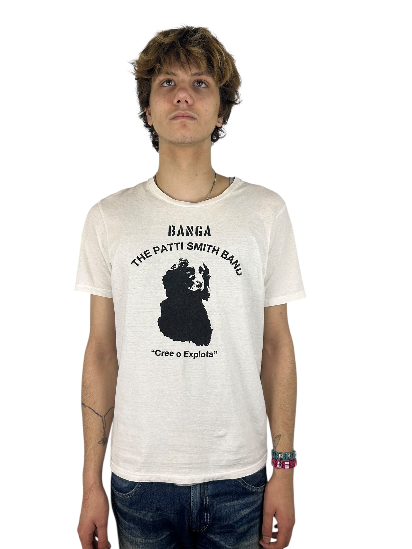 Undercover Patty Smith Band Banga / Cree O Explota T-Shirt (M)