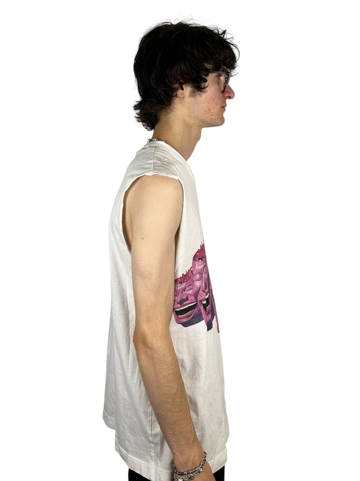 2021SS Comme des Garçons x Yue Minjun Laughing Face Tank (F)