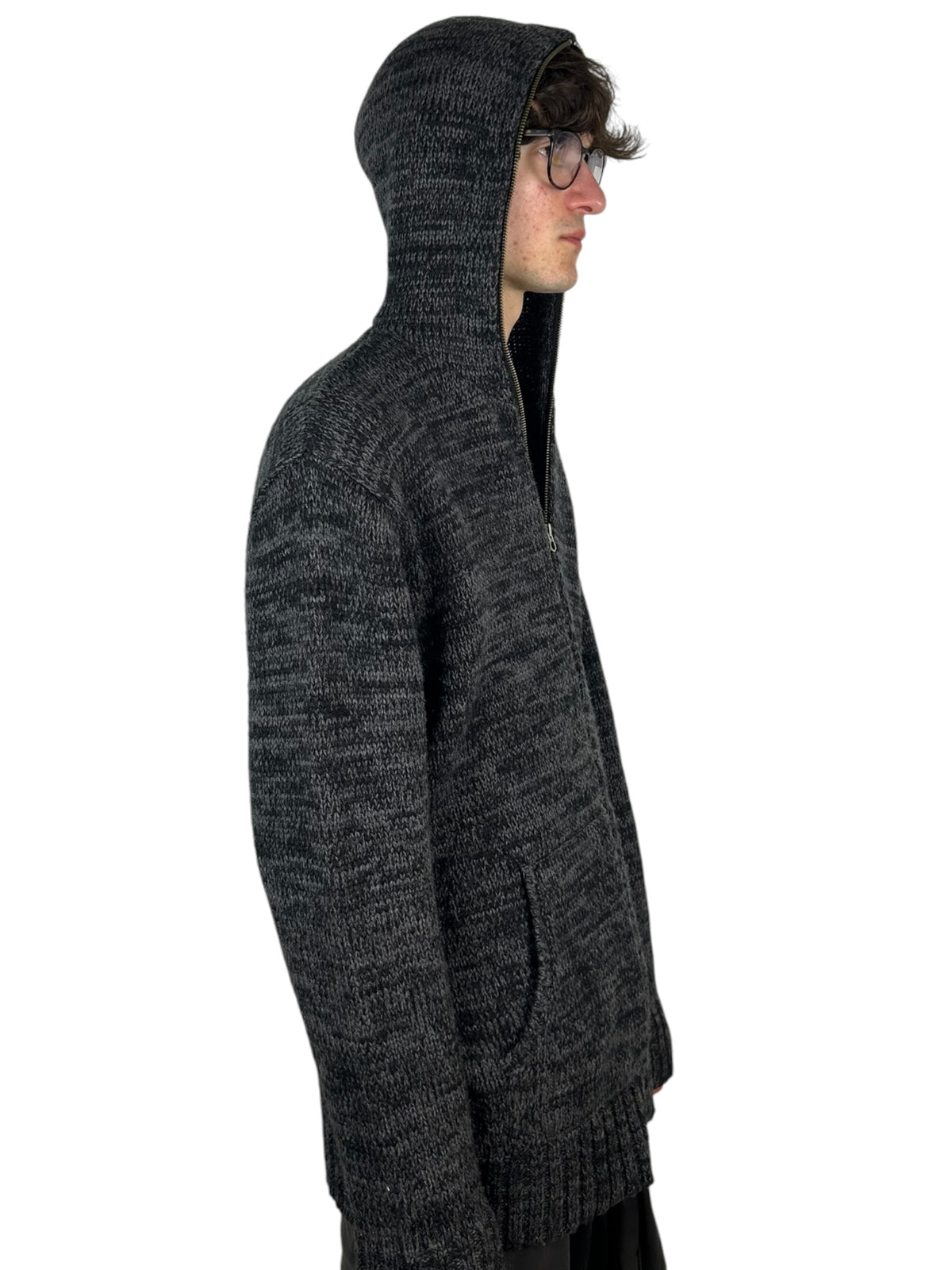PPFM Space Dye Full Zip Hooded
Chunky Knit (XL)