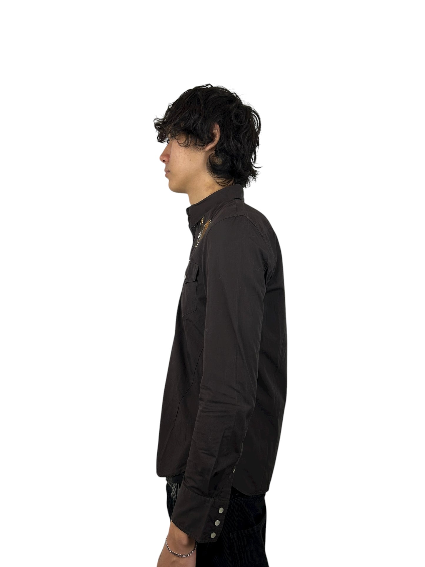 2007FW Number (N)ine “Love God Murder” Eagle Western Shirt (M)