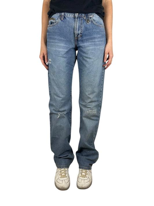 Dolce & Gabbana Distressed and Faded Blue Denim (29x33)