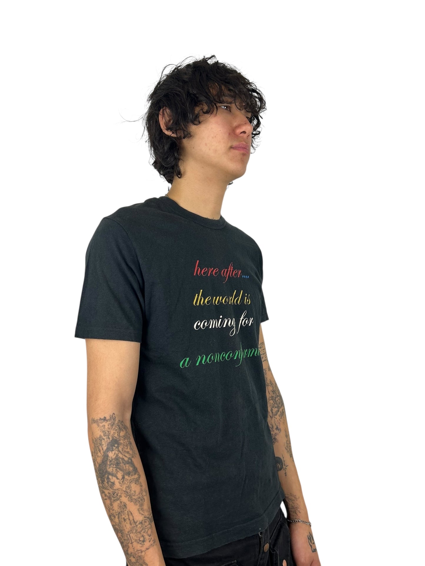 2004SS Undercover x CDG “Here After… The World is Coming For a Non Conformist” Graphic T-shirt (M)