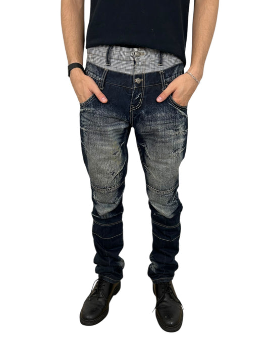 2000s PPFM Double Waisted
Studded Denim (32x32)