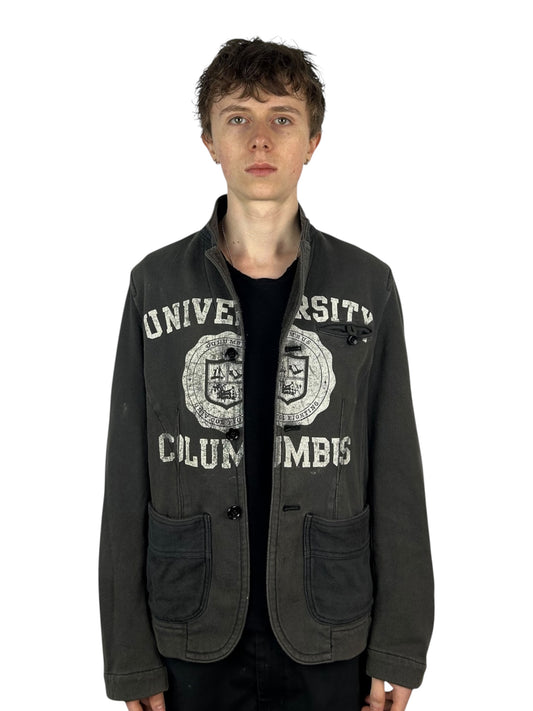 2006AD Junya Watanabe Man Deconstructed “Columbus University” Button-Up Jacket (S)