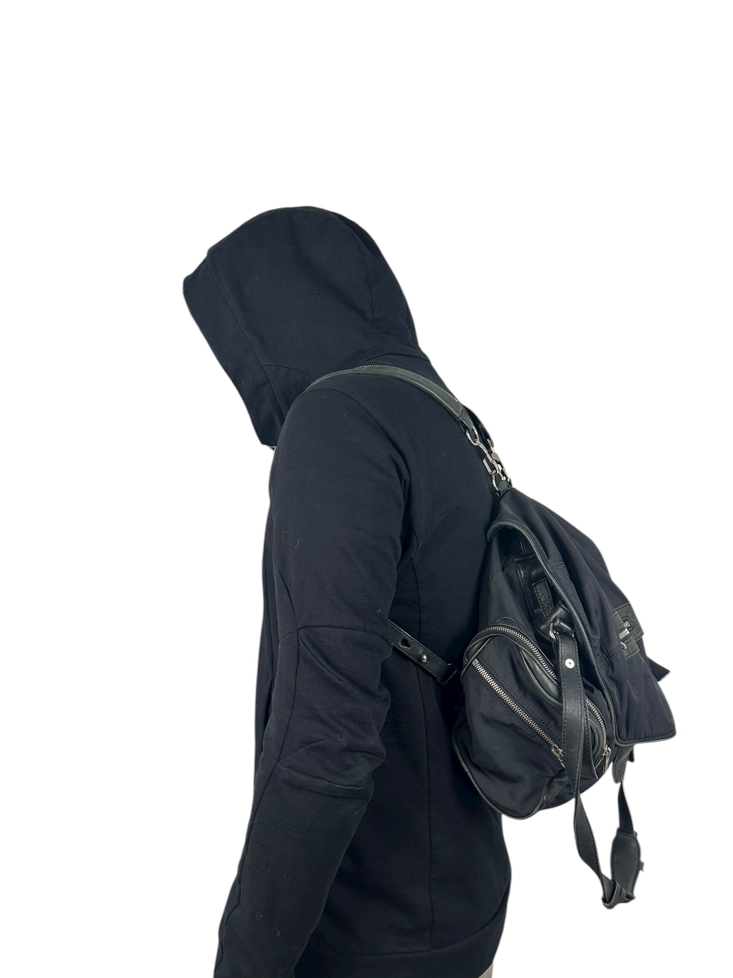 2010s Alexander Wang Marti Nylon/Leather Backpack