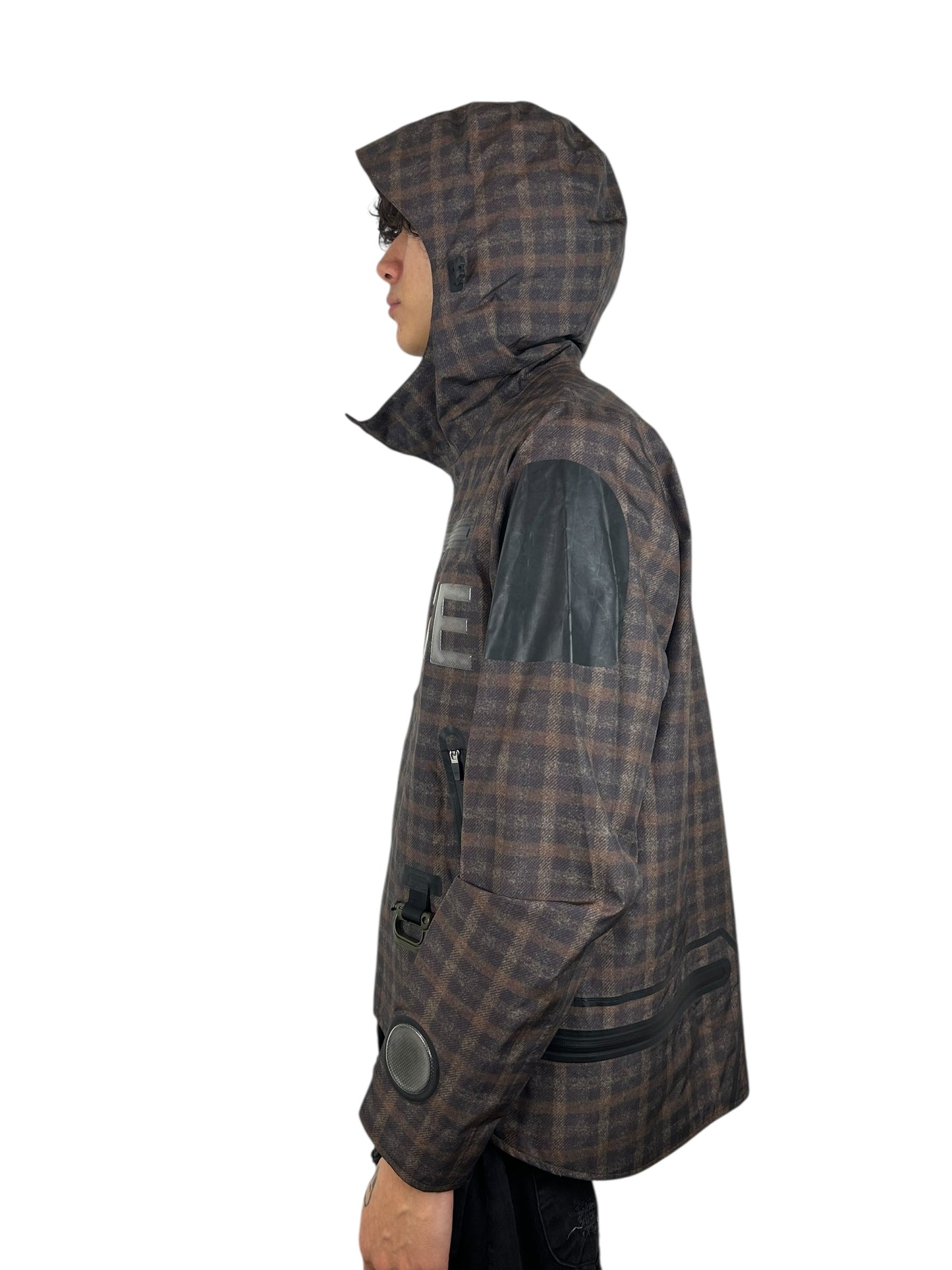 2014SS Undercover Sample “Noise” Plaid Rain Jacket (L)