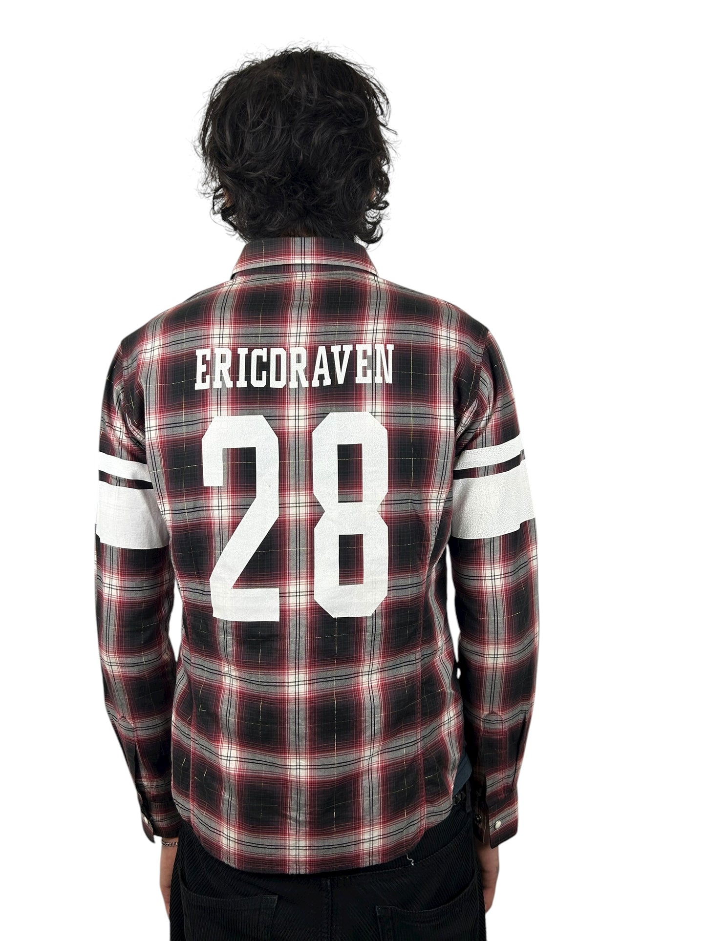 2000s PPFM Gold Thread / Painted Sleeve “The Crow” Flannel (L)