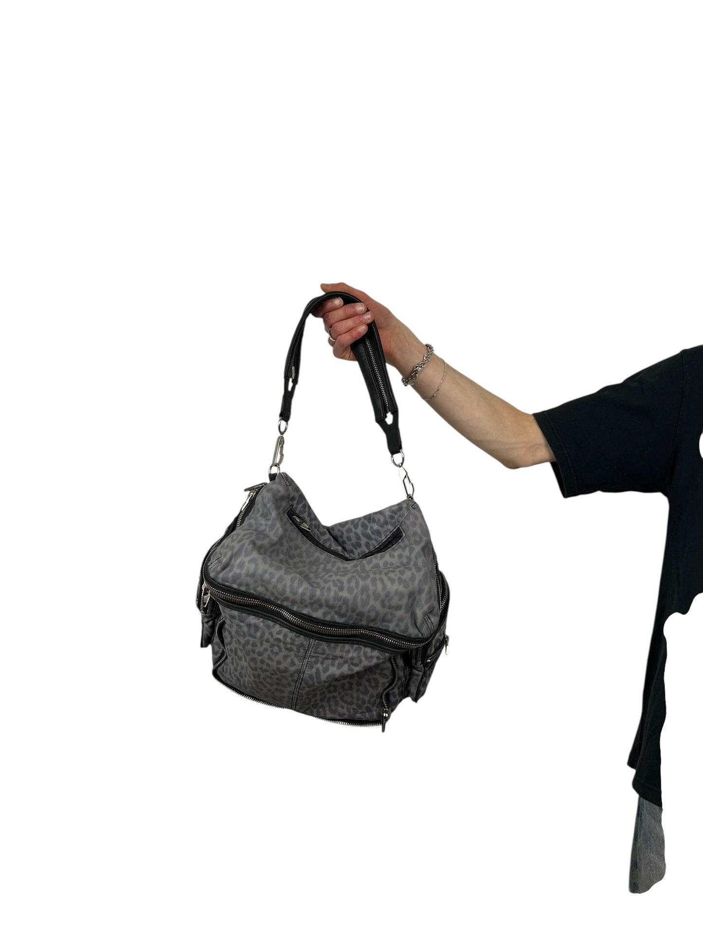 Alexander Wang Leopard 2-Way Utility Shoulder Bag