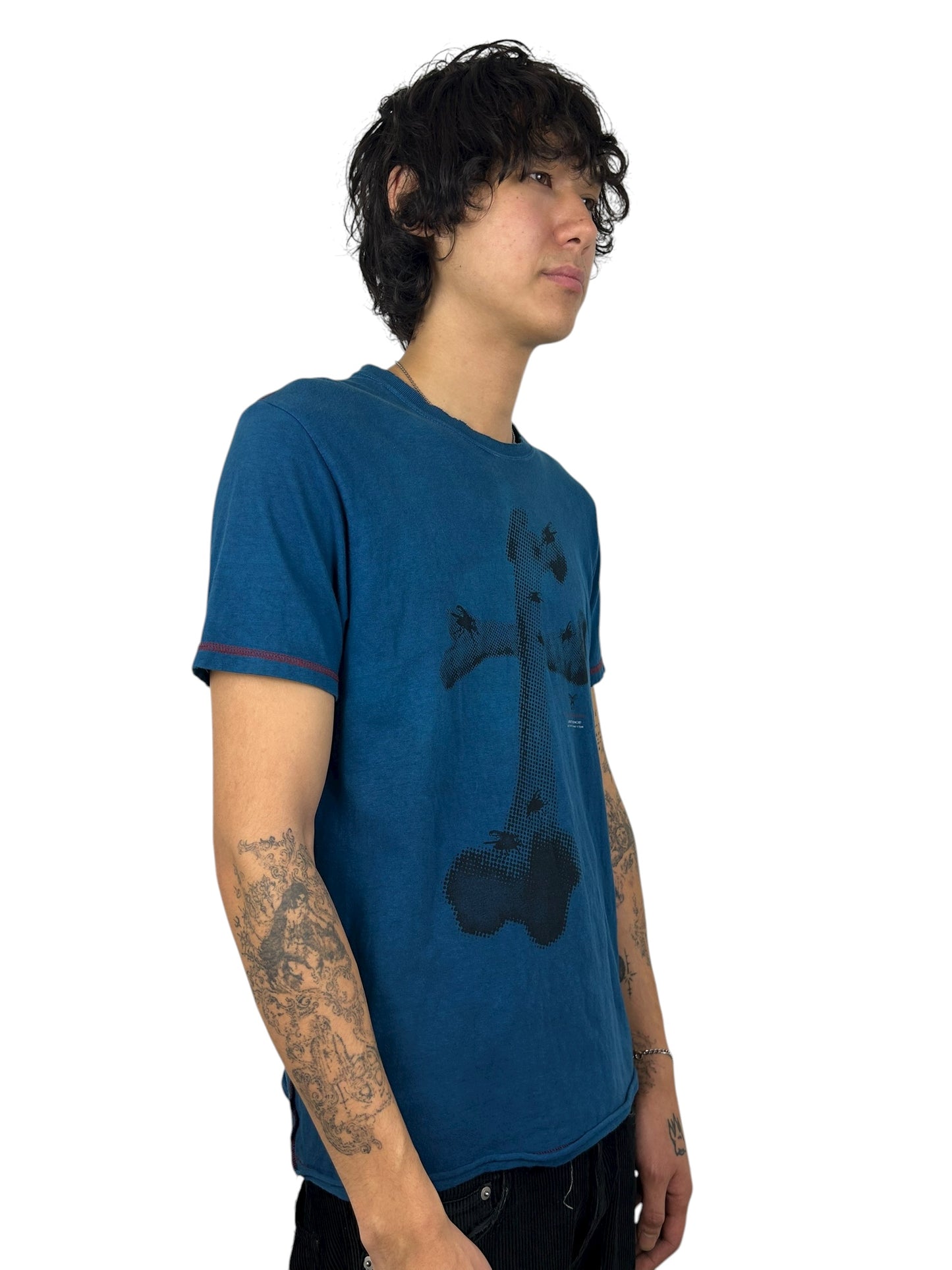 2003SS Undercover Scab “Bone Cross” T-Shirt (M)