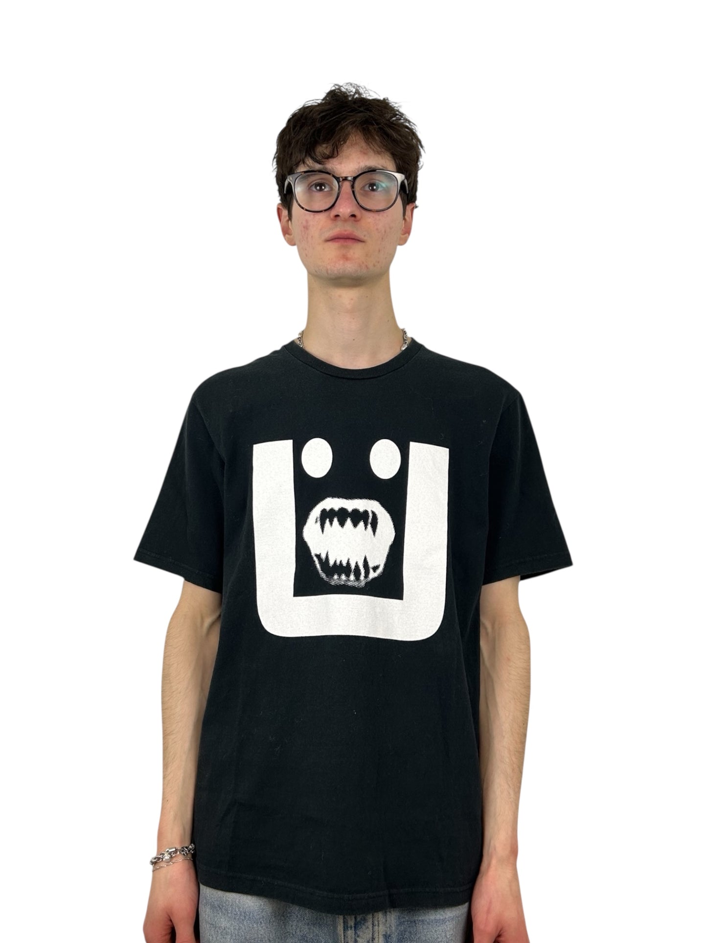 2017AW Undercover Fangs Face Graphic U Logo T-shirt (L)