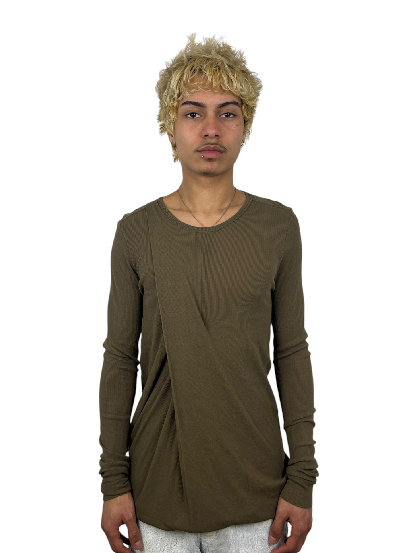 JULIUS Pre Fall 2025 Olive "Europa" HighTwist Rib LS (M/L)